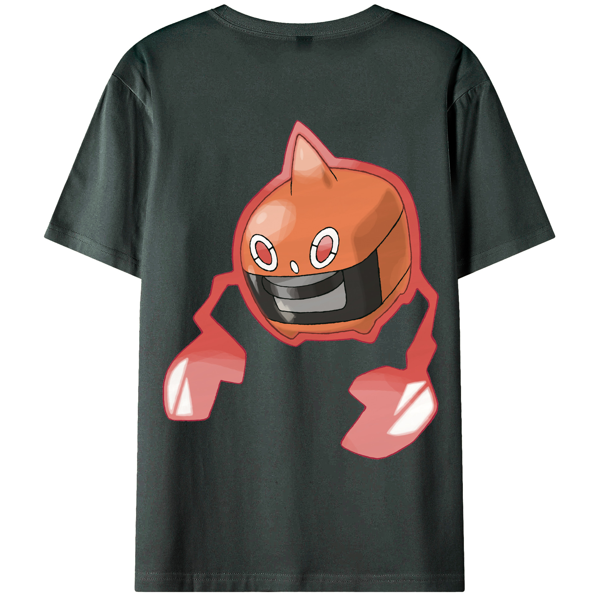 （画像用） ポケットモンスター Pokémon 綿100％ メンズ半袖Tシャツ（バックプリント） 通気性